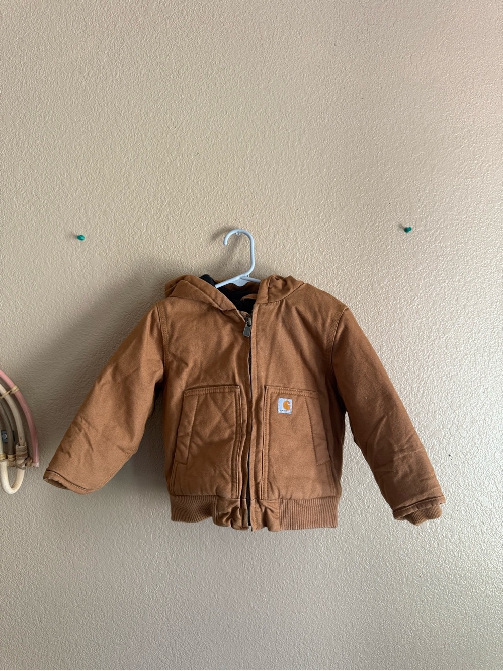 Carhartt Kids Brown Hooded Insulated Jacket